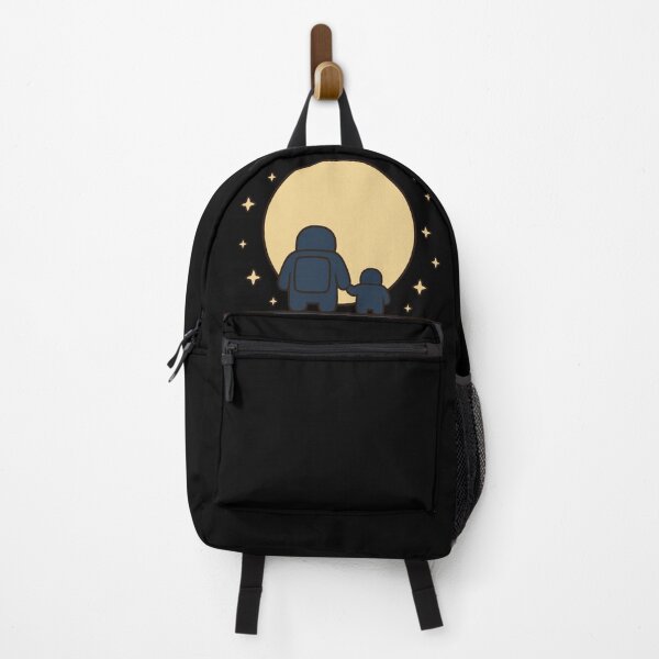 Item preview, Parent Child Astronaut Holding Hands Full Moon Starry Night Space designed and sold by bosamji.