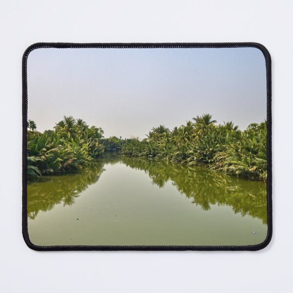 Item preview, A peaceful canal nestled in dense vegetation designed and sold by franck380.