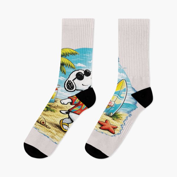 Item preview, Snoopy Woodstock Summer Beach Vacation Surfing Peanuts Fan designed and sold by LysiTHWIP.