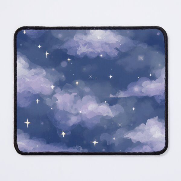 Item preview, Starry Night Sky Clouds Dreamy Watercolor Art designed and sold by Luna-Flow.