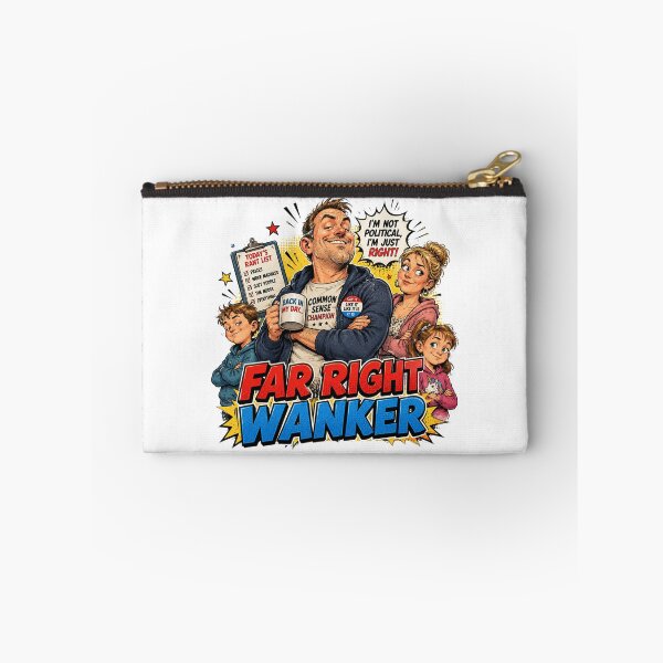 Item preview, Far Right Wanker Funny Political Satire Family Man Current Affairs Design designed and sold by UrbanKangaroo.