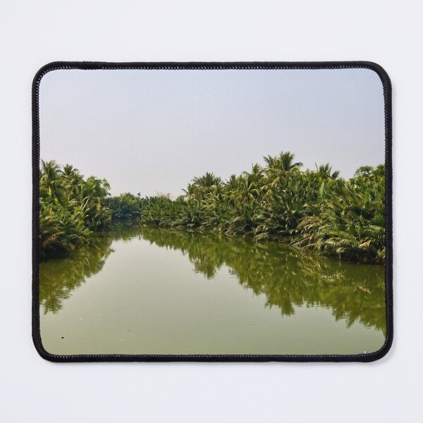 Item preview, Tropical river lined with lush palm trees designed and sold by franck380.