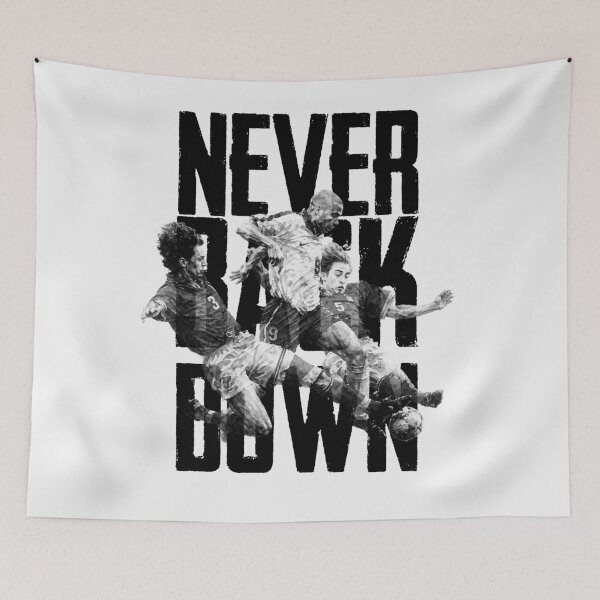 Item preview, Never back down - Vintage FOOTBALL  designed and sold by Jesus Alberto Padrón.