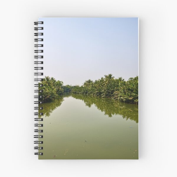 Item preview, Tropical river lined with lush palm trees designed and sold by franck380.