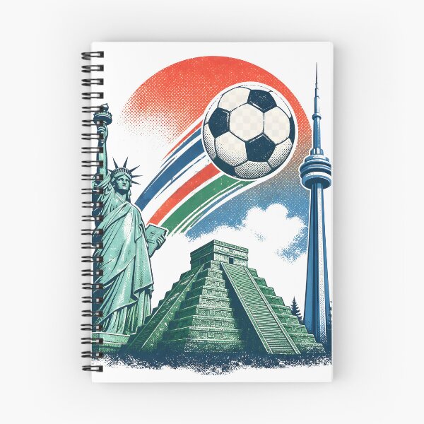 Item preview, World Soccer Landmarks Vintage Football Design | USA Canada Mexico 2026 designed and sold by Ikbel Studio.