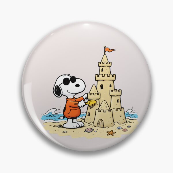 Item preview, Snoopy Sandcastle Beach Summer Vacation designed and sold by LysiTHWIP.