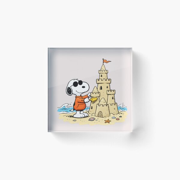 Item preview, Snoopy Sandcastle Beach Summer Vacation designed and sold by LysiTHWIP.