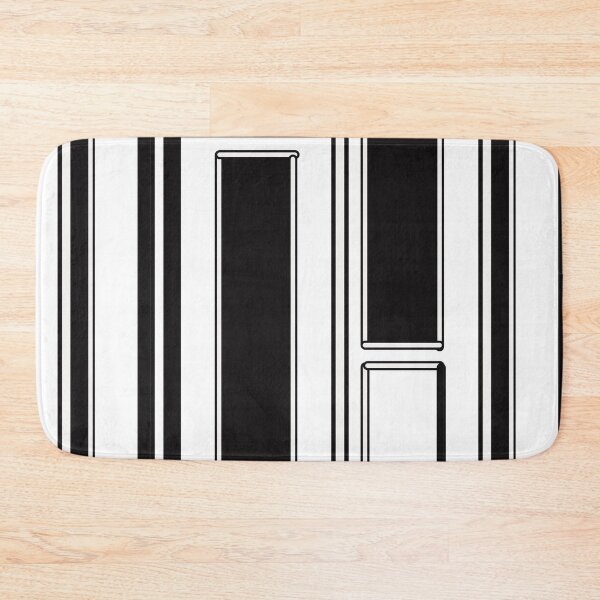 Item preview, Minimalist Black and White Geometric Rectangle Art designed and sold by Ailiida.