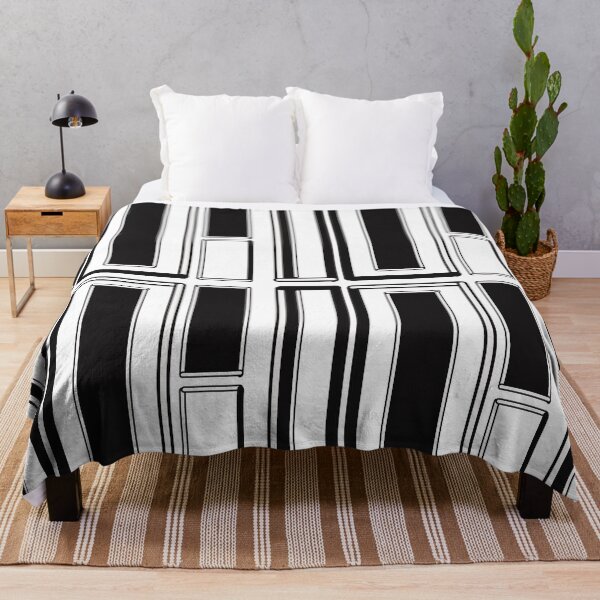 Item preview, Minimalist Black and White Geometric Rectangle Art designed and sold by Ailiida.