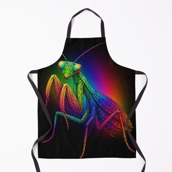 Item preview, Rainbow Praying Mantis – Psychedelic Insect Art designed and sold by Karszul.