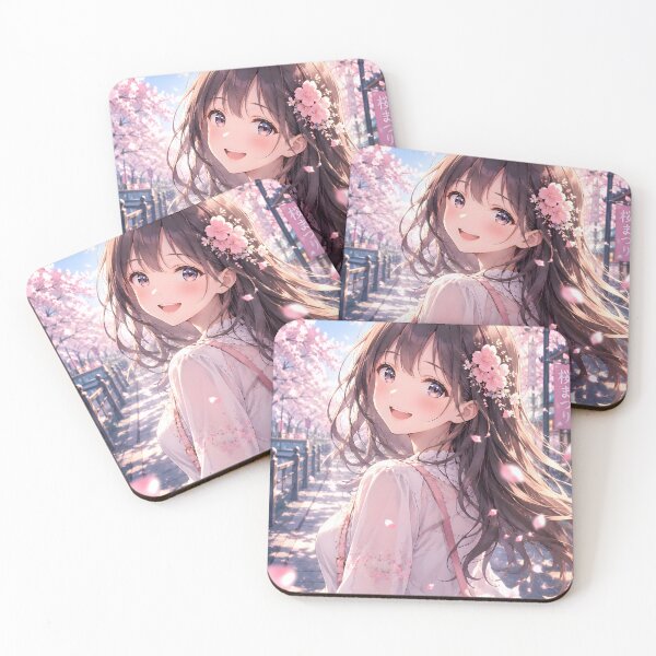 Item preview, Cherry Blossom Smile Anime Poster designed and sold by konkapo00.