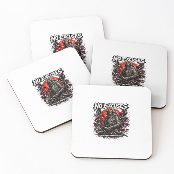 Item preview, No Excuses Samurai Streetwear Motivational Design designed and sold by Arbazdeals.