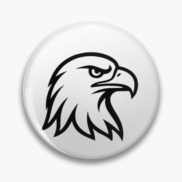 Item preview, Majestic Eagle Head Minimalist Line Art Geometric Mascot designed and sold by Form & Fauna.