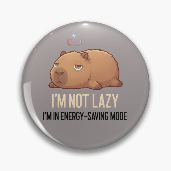 Item preview, Capybara Energy Saving Mode designed and sold by GlitchedTees.