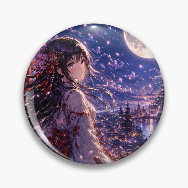 Item preview, Guardian Shrine Maiden Under the Sakura Moon designed and sold by konkapo00.