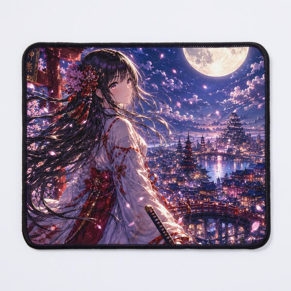 Item preview, Guardian Shrine Maiden Under the Sakura Moon designed and sold by konkapo00.