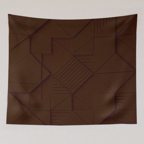 Item preview, Bold 3D Faceted Geometric Pattern Maroon  designed and sold by IntelliMindDesigns.