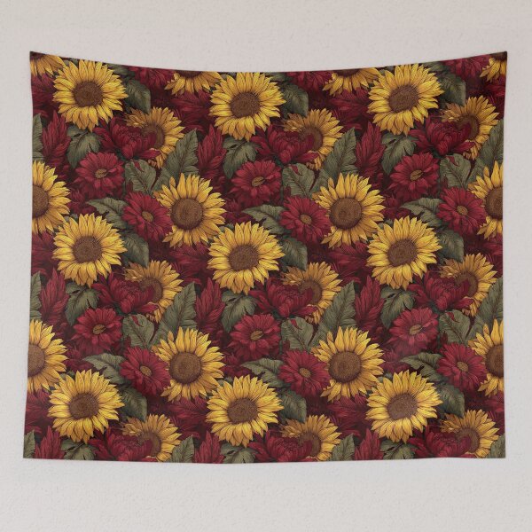 Item preview, Elegant Sunflower Print  - Flower Bouquet Pattern - Christmas Gift Ideas designed and sold by RoyalStarsPatts.