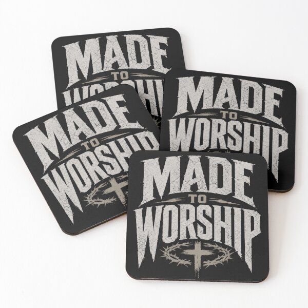 Item preview, Made To Worship Christian Rock Cross Design designed and sold by TheLampClothing.