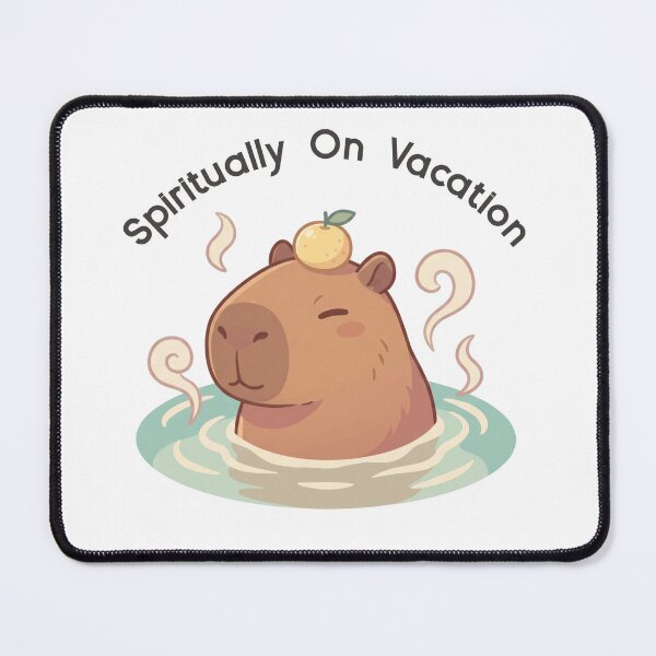 Item preview, Capybara Spiritually On Vacation designed and sold by GlitchedTees.