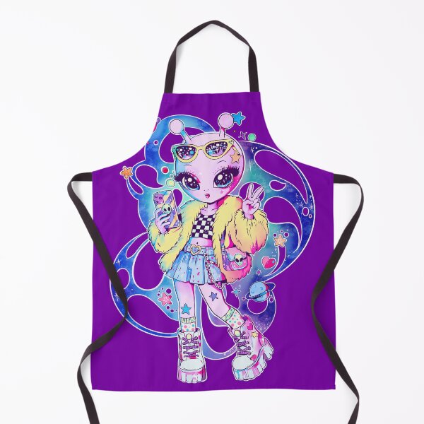 Item preview, Kawaii Galaxy Alien Girl Aesthetic | Cute Spacecore Pastel Cosmic Character Art designed and sold by StudioPeachPop.
