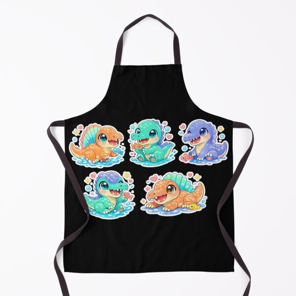 Item preview, Cute kawaii Spinosaurs and other dinosaurs designed and sold by DamioPolArt.