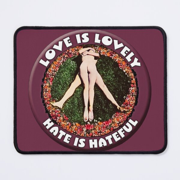 Item preview, Vintage Flower Power Love Is Lovely Graphic Art designed and sold by Psychedelic Shack.