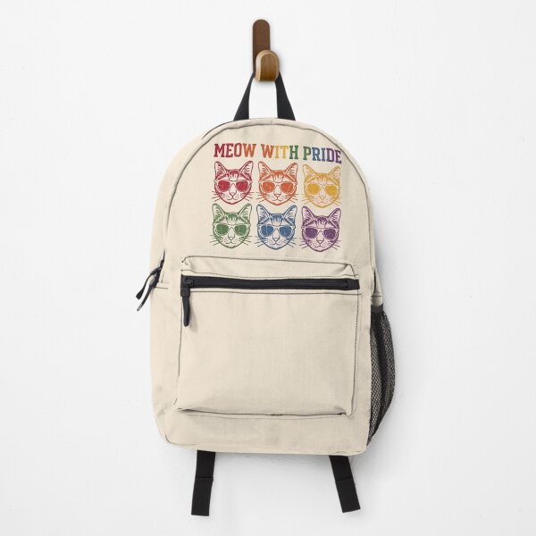 Item preview, Meow With Pride Rainbow Cat Art - LGBTQ+ Pride Month Kittens Graphic T-shirt designed and sold by ZyxDes.