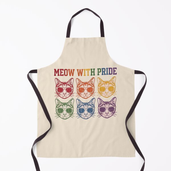 Item preview, Meow With Pride Rainbow Cat Art - LGBTQ+ Pride Month Kittens Graphic T-shirt designed and sold by ZyxDes.
