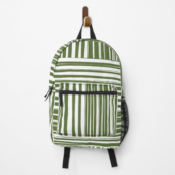Item preview, Seamless Geometric Grid Stripe Pattern with Hand Drawn Olive Green Lines designed and sold by Longsilp.