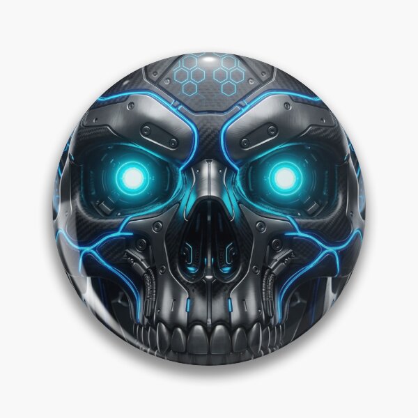Item preview, Cyber Skull Neon Electric Techwear Art designed and sold by Global-Command.