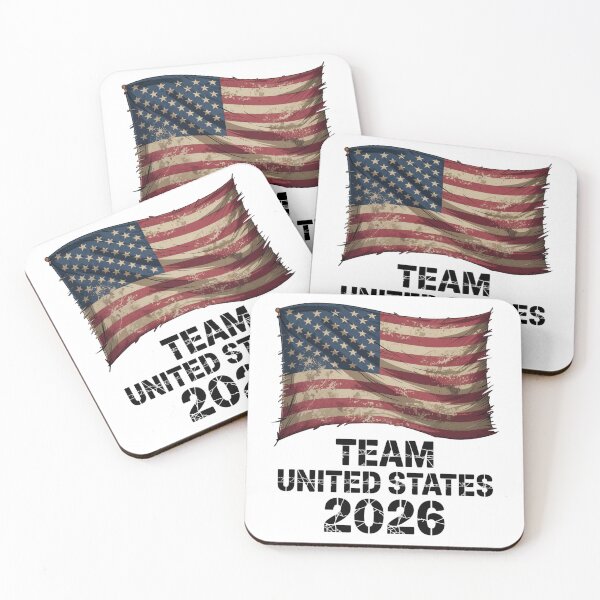 Item preview, United States USA 2026 Fan Flag T-Shirt V4 designed and sold by DBWStudios.