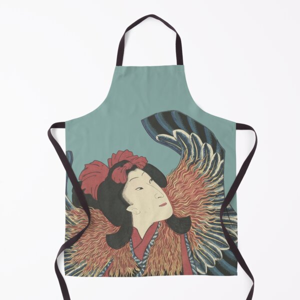 Item preview, Becoming the Bird – Modern Ukiyo-e / Dusty Blue Edition designed and sold by Black Swallow.