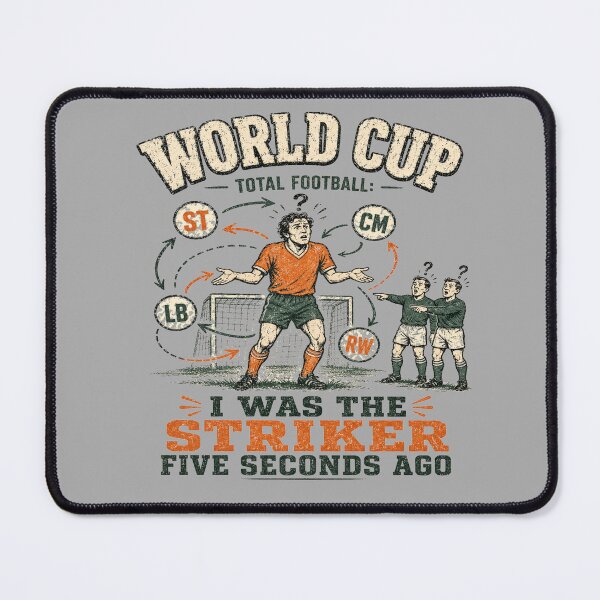 Item preview, World Cup Total Football Confused Striker Soccer Tactics Tee designed and sold by POD DYNASTY.