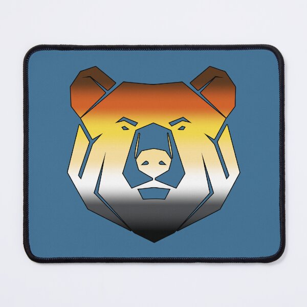 Item preview, Gay Bear Pride Flag Colors - Bear Head designed and sold by Travelslightly.