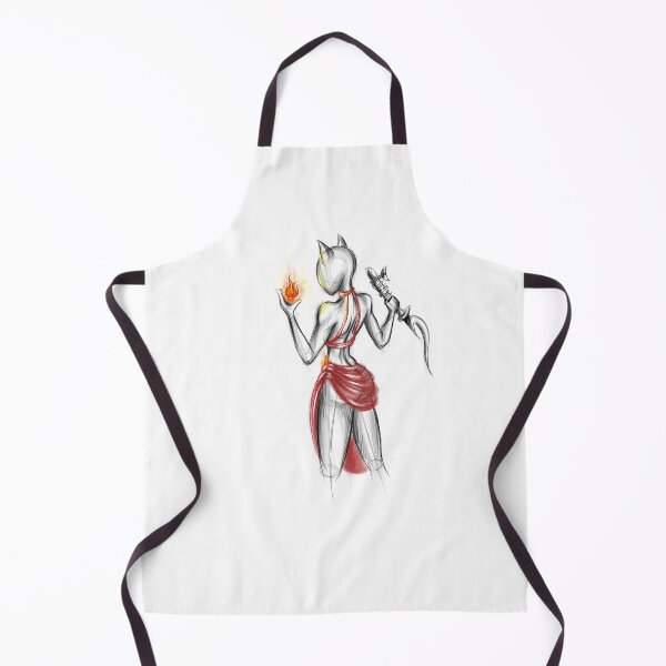 Item preview, Neon Fire Elemental Sorceress Art designed and sold by LeverFL.