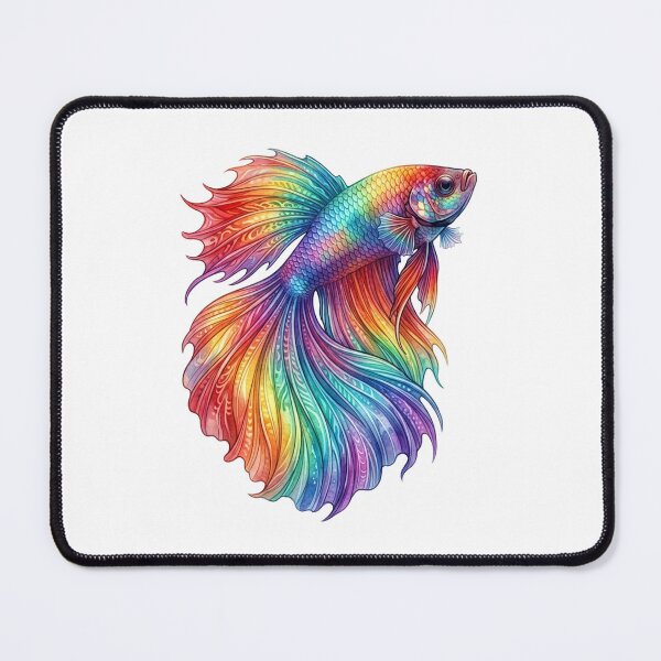 Item preview, Rainbow Aurora Betta Fish designed and sold by PlanetBoi.