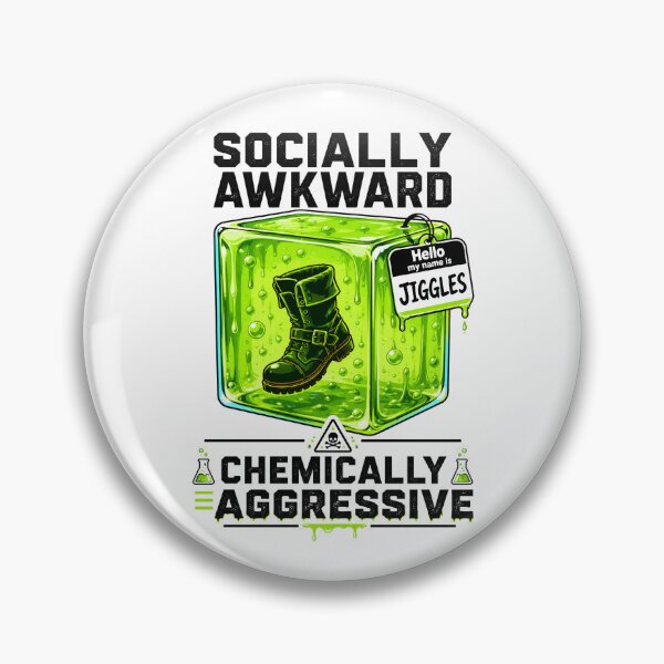 Item preview, Socially Awkward Chemically Aggressive Jiggles Slime Art designed and sold by Fenay Designs.