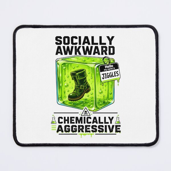 Item preview, Socially Awkward Chemically Aggressive Jiggles Slime Art designed and sold by Fenay Designs.
