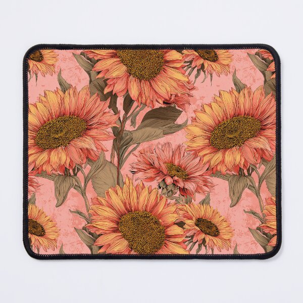 Item preview, Blooming Sunflower Print  - Retro Flower Floral - Christmas Gifts For Her designed and sold by RoyalStarsPatts.