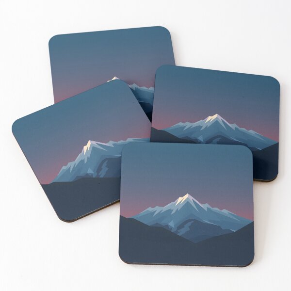 Item preview, Minimalist Mountain Sunset Landscape Digital Art designed and sold by Luna-Flow.