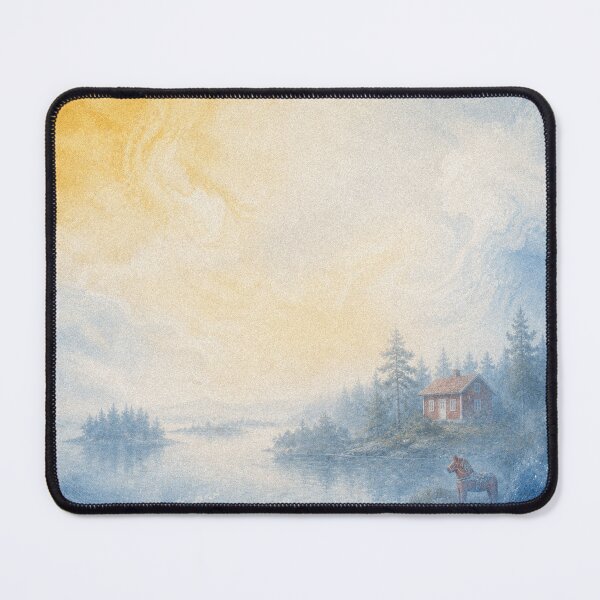 Item preview, Sweden Watercolor Travel Illustration designed and sold by AHOK-lab.
