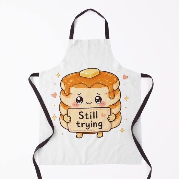 Item preview, Still Trying Cute Pancake Kawaii Food Sticker designed and sold by InkWanderStudio.