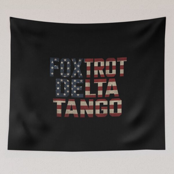 Item preview, Foxtrot Delta Tango | Veteran Military Alphabet Patriotic USA Design designed and sold by ZyziowskyArt.