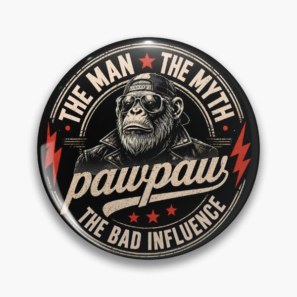 Item preview, The Man The Myth Pawpaw The Bad Influence Monkey Father's Day  designed and sold by VGAfanatic.