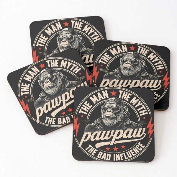 Item preview, The Man The Myth Pawpaw The Bad Influence Monkey Father's Day  designed and sold by VGAfanatic.