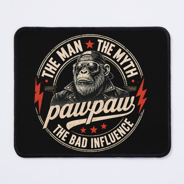 Item preview, The Man The Myth Pawpaw The Bad Influence Monkey Father's Day  designed and sold by VGAfanatic.