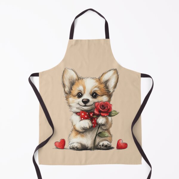 Item preview, Adorable Corgi Puppy with Red Bow designed and sold by Erika Kaisersot.