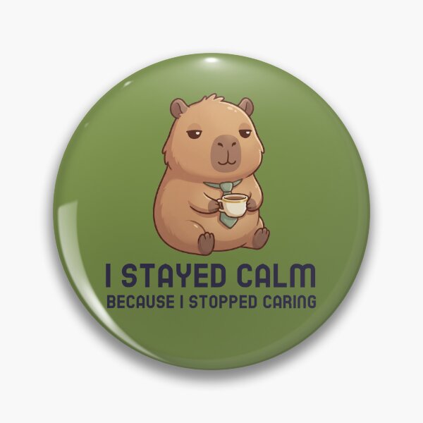 Item preview, Capybara Professionally Calm designed and sold by GlitchedTees.
