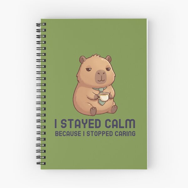 Item preview, Capybara Professionally Calm designed and sold by GlitchedTees.